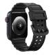 Robust silicone strap for Apple Watch Ultra and 42/44/45mm - Black