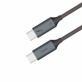 Sinox iMedia USB-C 4.0 100W cable with Thunderbolt 3 - 1m - Black