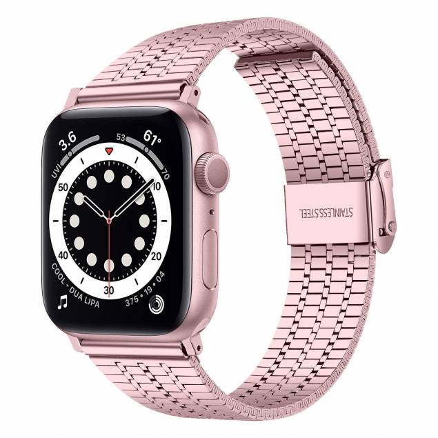 Apple Watch strap in stainless steel 38/40/41 mm - Rose pink