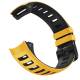 Silicone strap for Garmin Instinct wearable - Yellow/Black