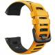 Silicone strap for Garmin Instinct wearable - Yellow/Black