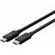 Goobay USB-C cable 240W USB4 PD - 0.7m - Black