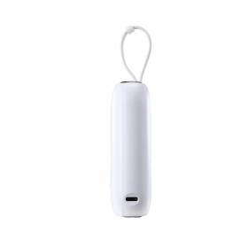  Mini power bank with Lightning and USB-C cables - 10,000mAh - 22.5W - White