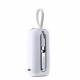 Mini power bank with Lightning and USB-C cables - 10,000mAh - 22.5W - White