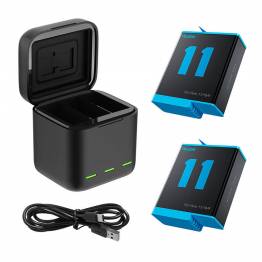 Telesin fast charger for GoPro Hero 9 / 10 - incl 2 batteries 1750mAh