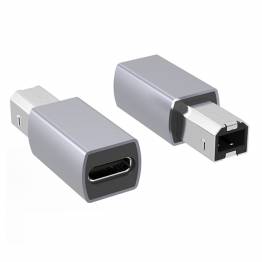  USB-C female to USB 2.0 Type-B adapter for printers, scanners etc.