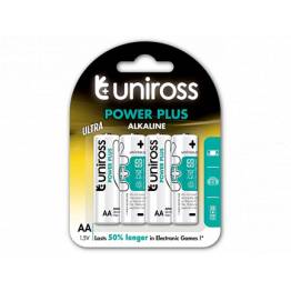 Uniross alkaline AA batteries - 4 pcs