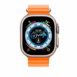  Ocean silicone strap for Apple Watch Ultra and Watch 44/45mm - Orange