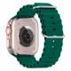 Ocean silicone strap for Apple Watch Ultra and Watch 44/45mm - Green
