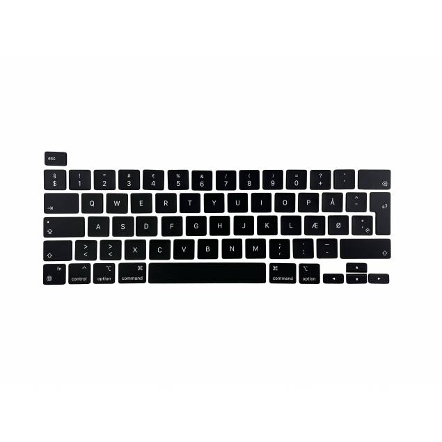 2 og citationstegn tastaturknap til MacBook Pro 13" (2020 - og nyere)