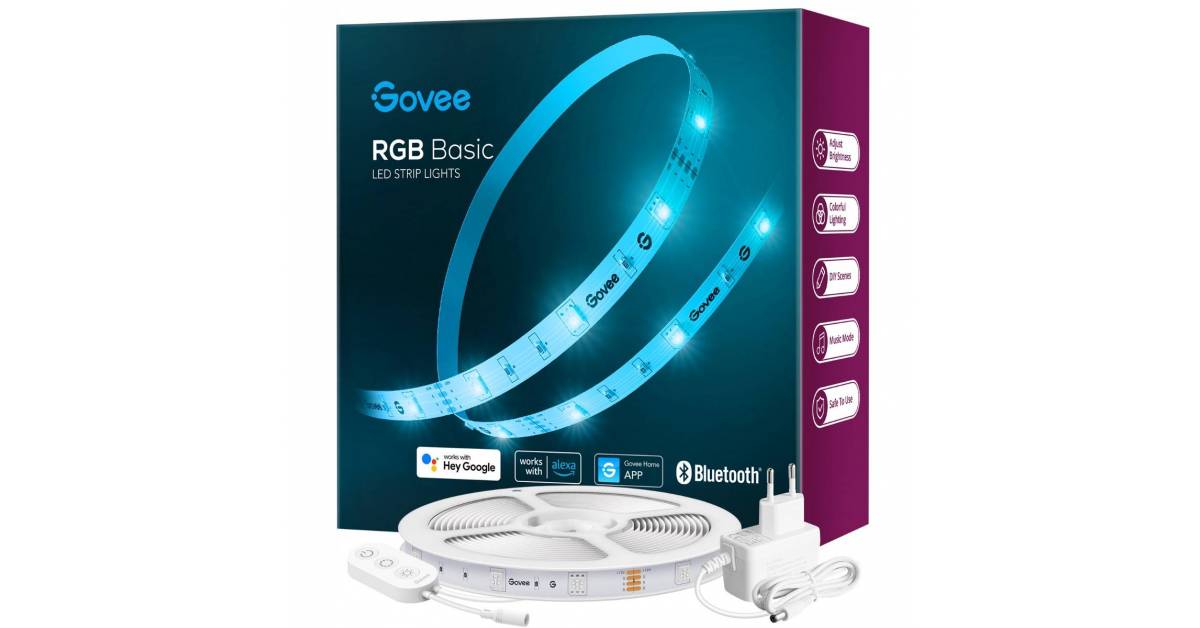 Govee RGBIC Wi-Fi+Bluetooth LED Strip Lights (5m)