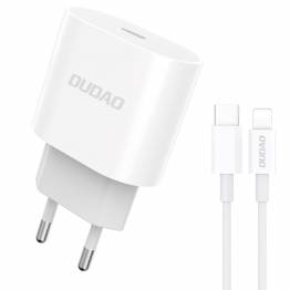 Dudao USB-C 20W PD charger incl. 1m Lightning cable