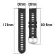 Silicone strap for Samsung Galaxy Watch - 42mm - Black