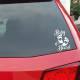 Baby on Board sticker for the rear window of the car - Black