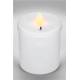 Outdoor LED cemetery light with candle-like effect - White