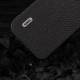 ABEEL iPhone 15 Pro cover - Litchi leather texture - Black