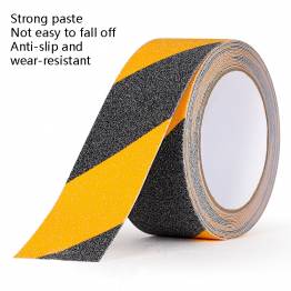  Self-adhesive non-slip warning tape for floor - 5cm x 5m - Yellow/Black