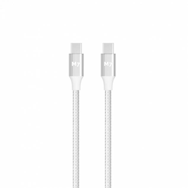 M7 rugged Mac / iPhone / USB-C PD 100W charging cable - white - 2m