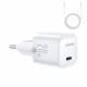 Joyroom nano 20W USB-C PD QC charger with Lightning cable - White