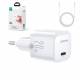 Joyroom nano 20W USB-C PD QC charger with Lightning cable - White