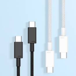  Woven USB-C cable 100W PD charging cable - White - 0.5m