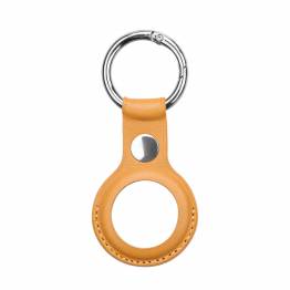 AirTag keychain ring in silicone in midnight green