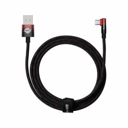 Baseus MVP hardened USB to USB-C cable with angle - 2m - Red