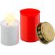 Outdoor LED cemetery light with candle-like effect - Red