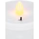 Outdoor LED cemetery light with candle-like effect - Red