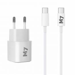 USB-C PD cable with 20W charger for iPad / smartphones