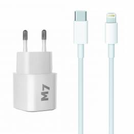  20W iPhone/iPad charger with USB-C PD and USB-C for Lightning cable