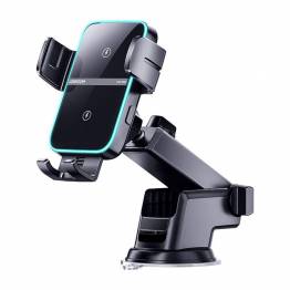 Joyroom car holder for iPhone with suction cup and Qi charging 15W