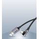 Ugreen USB to USB-C QC3.0 cable with angle - 2m - Black woven