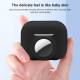 2-in-1 silicone cover for AirPods Pro 2 with AirTag holder - Black