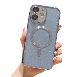 iPhone 11 MagSafe Glitter cover - Silver