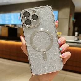  iPhone 11 Pro MagSafe Glitter cover - Silver