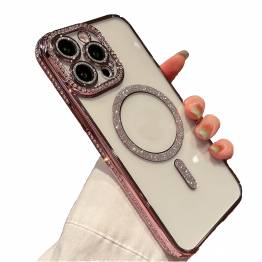  iPhone 13 Pro MagSafe cover with "diamonds" - Pink