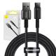 Baseus Tungsten Gold hardened woven USB to USB-C cable - 2m - Black