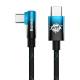 Baseus MVP hardened USB to USB-C cable with angle - 2m - Red