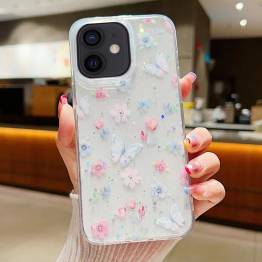 iPhone 11 protective cover - Flowers and butterflies