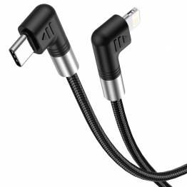 Câble USB C vers Lightning 0.5M,90 Degrés Câble iPhone [MFi