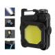 Rechargeable COB dual light with carabin...