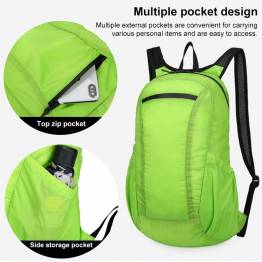  Foldable lightweight backpack in water-repellent fabric from HAWEEL - Green