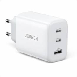 Ugreen powerful 3-port charger with 2x USB-C PD and 1x USB-A - 65W