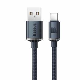  Legendary durable gamer USB to USB-C cable w/ angle - 2m - Blue