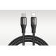 Joyroom Light-Speed woven USB-C to Lightning cable - 2m - Black