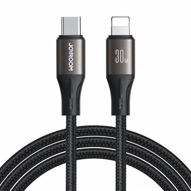 Joyroom Light-Speed woven USB-C to Lightning cable - 2m - Black