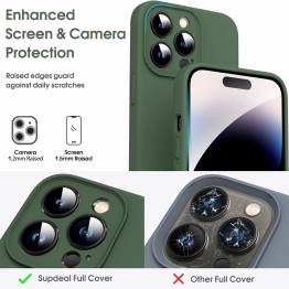  Silicone iPhone 12 cover with microfiber lining - Green
