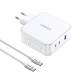 Ugreen Nexode 3-port USB-C/USB 140W PD Mac charger with 1.5m USB-C cable - White