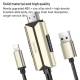 Yesido Lightning to HDMI adapter with USB for charging - 2m - Gold/Black